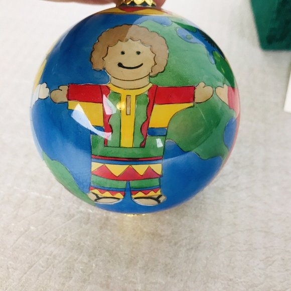 Pier 1 Li Bien International Children 3 inch Christmas Ornament Box & Card - Picture 5 of 5